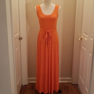 Calvin Klein Orange Summer Maxi Dress
